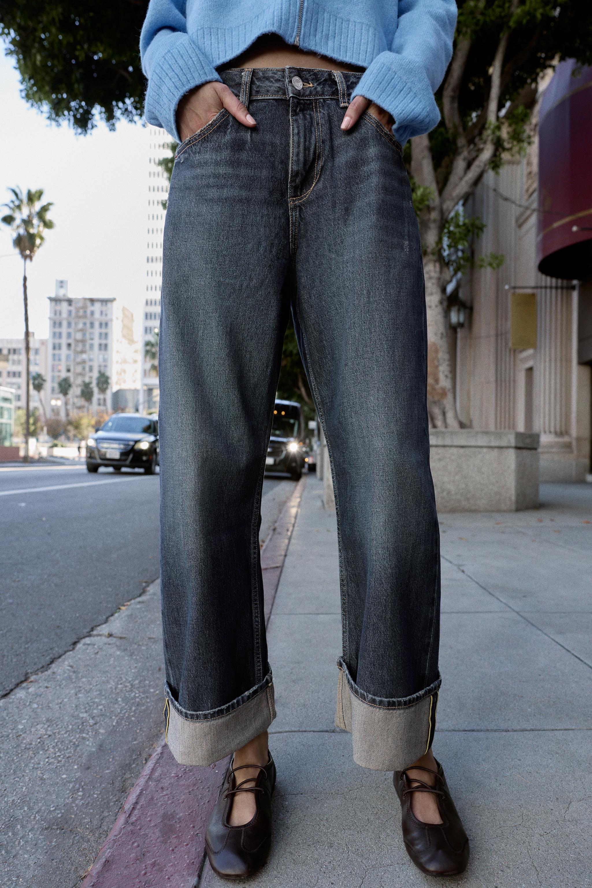 Z1975 RELAXED FIT TURN-UP HEM JEANS